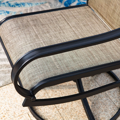 Ensemble de repas de jardin MAISON ARTS 8 pièces avec parasol de jardin de 13 pieds