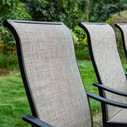 Ensemble de repas de jardin MAISON ARTS 8 pièces avec parasol de jardin de 13 pieds