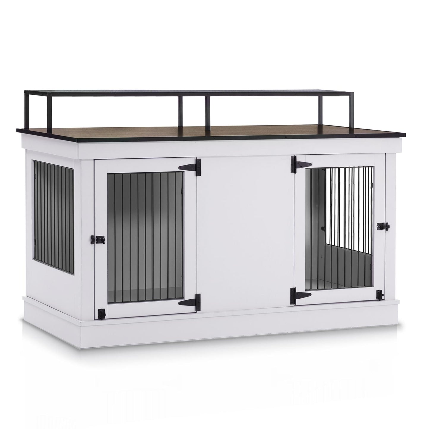 Mcombo Meuble TV en forme de niche pour chien, grand modèle, en bois avec double porte 1861