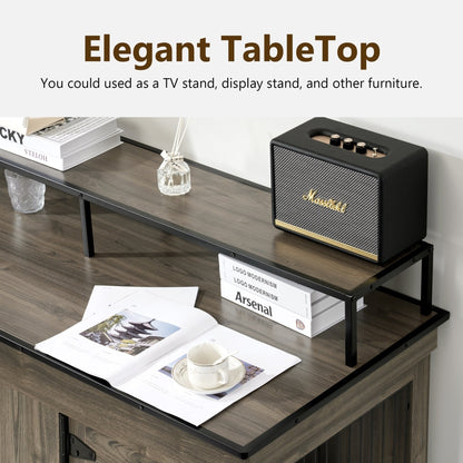 Mcombo Meuble TV en forme de niche pour chien, grand modèle, en bois avec double porte 1861