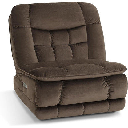 Fauteuil inclinable électrique à double moteur sans accoudoirs MCombo, modèle PR607, avec fonction basculante, idéal pour le salon, en tissu.