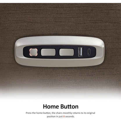 MCombo Zero Fauteuil inclinable électrique à dossier basculant avec appuie-tête réglable, parfait pour les petits espaces et les véhicules de loisirs, tissu ST257