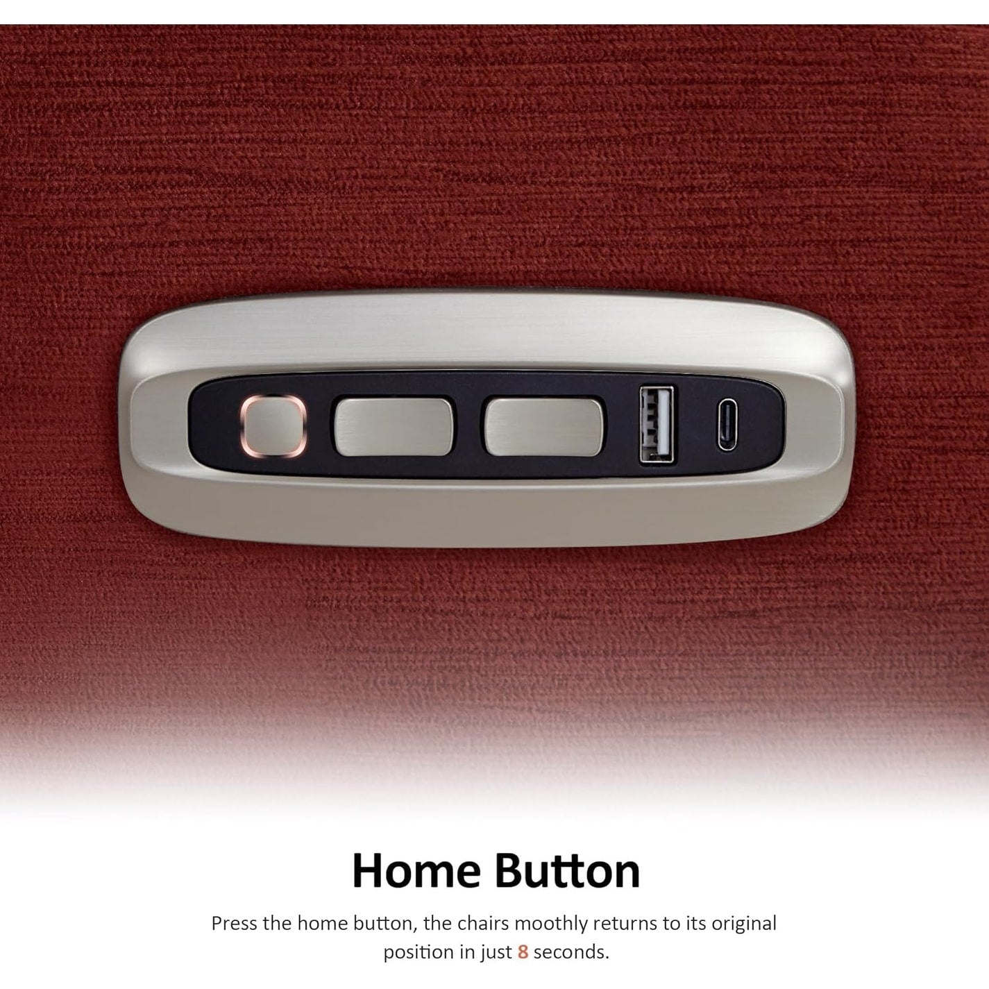 MCombo Zero Fauteuil inclinable électrique à dossier basculant avec appuie-tête réglable, parfait pour les petits espaces et les véhicules de loisirs, tissu ST257