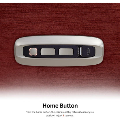 MCombo Zero Fauteuil inclinable électrique à dossier basculant avec appuie-tête réglable, parfait pour les petits espaces et les véhicules de loisirs, tissu ST257