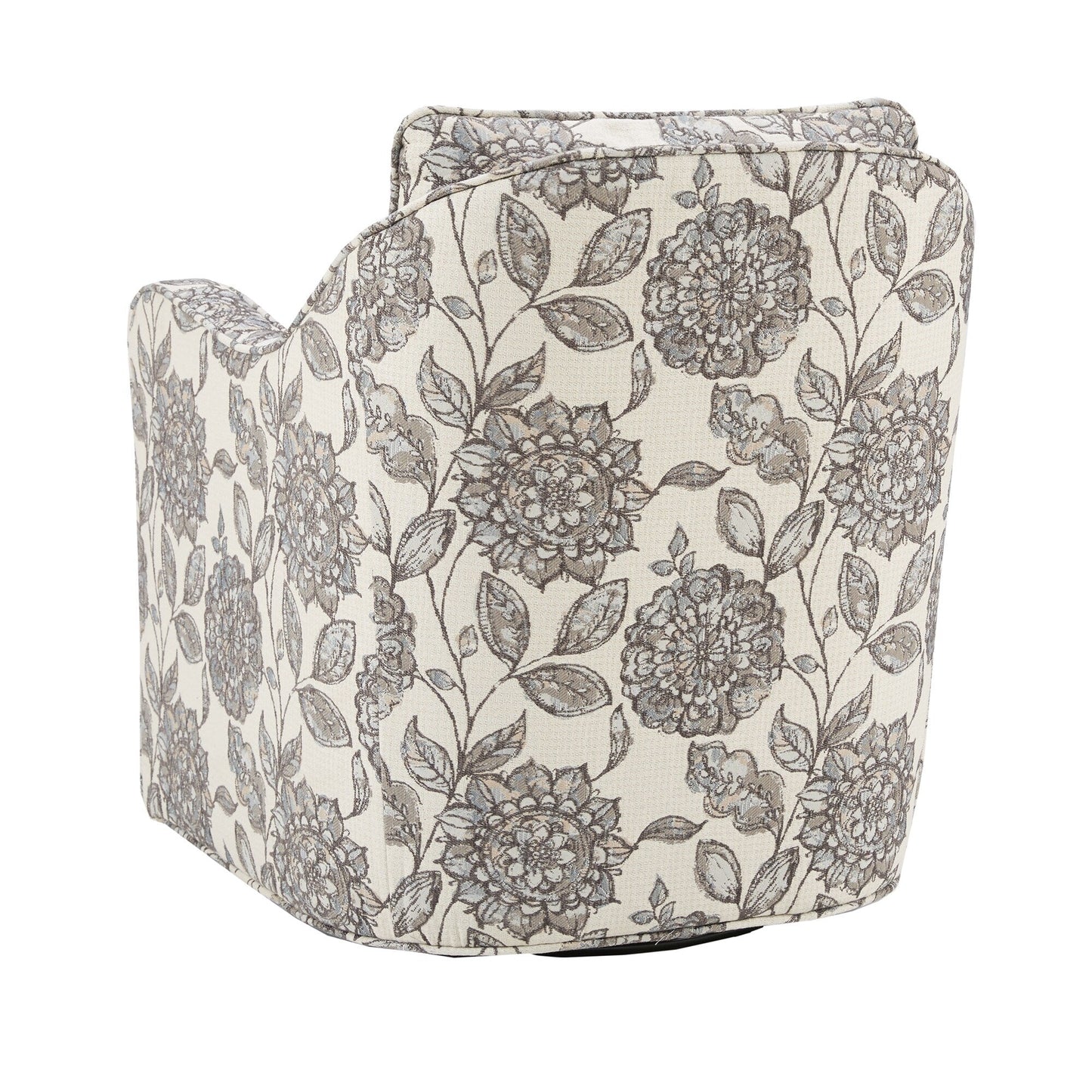 Fauteuil pivotant à accoudoirs incurvés et rembourré Madison Park Betty