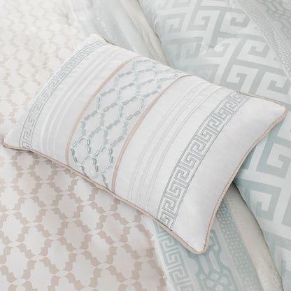 Ensemble de couette Christian à motifs géométriques en jacquard de Madison Park, 7 pièces