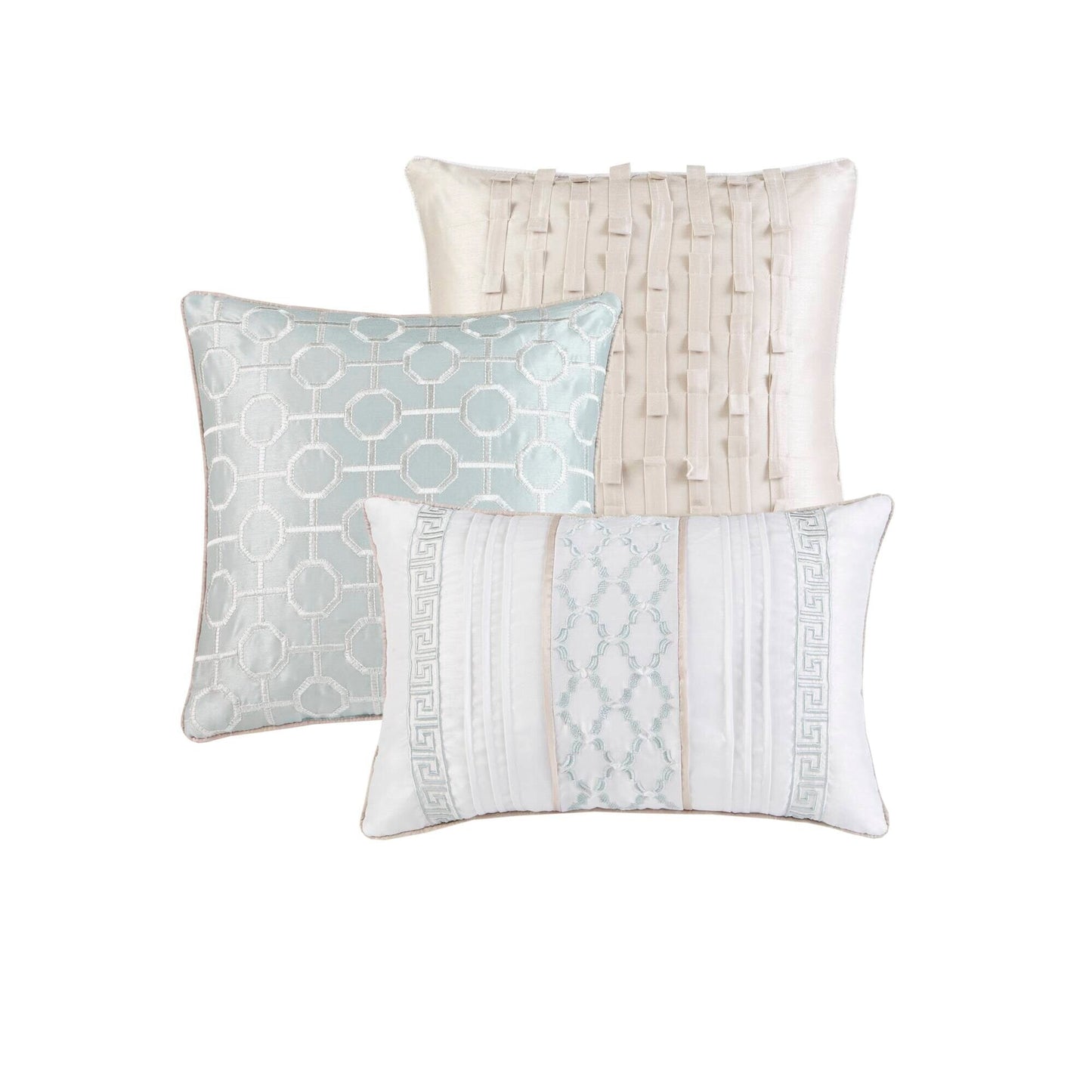 Ensemble de couette Christian à motifs géométriques en jacquard de Madison Park, 7 pièces