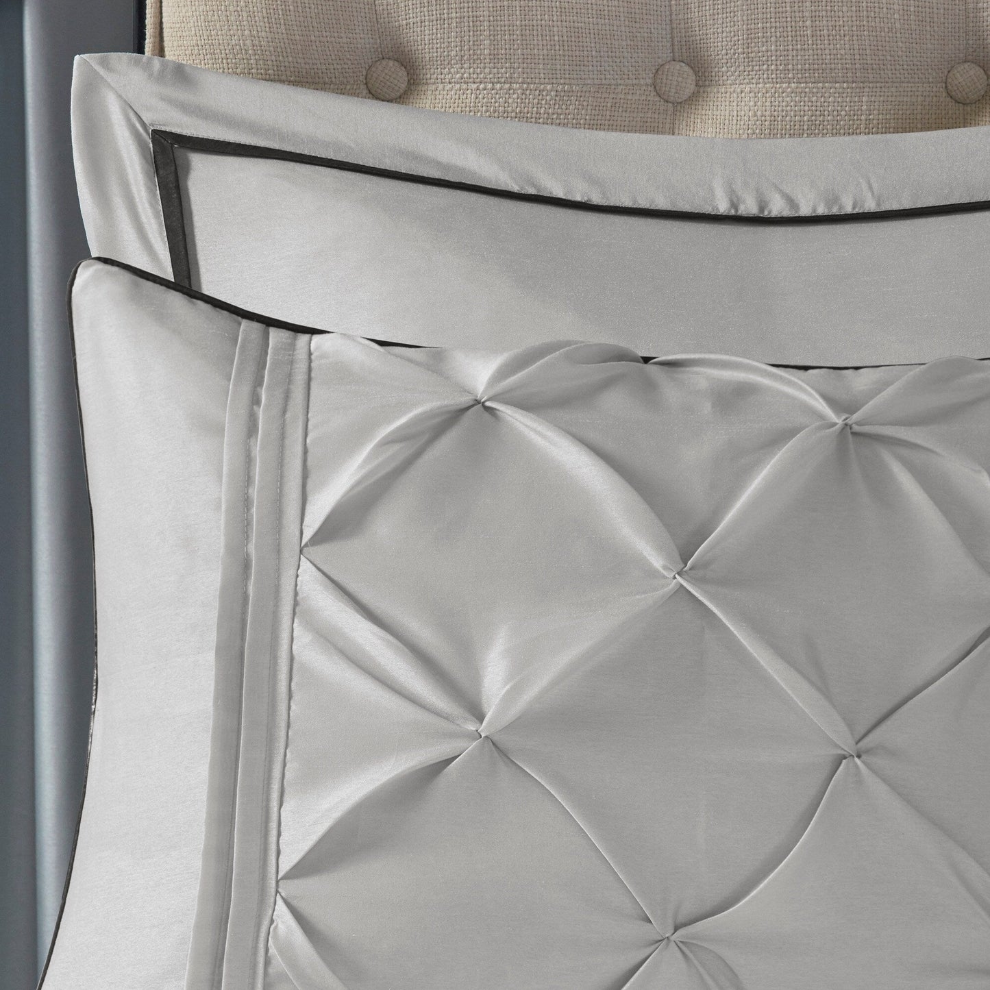 Madison Park Essentials Loretta, ensemble de 24 pièces pour chambre à coucher avec panneaux de fenêtre et ensemble de draps