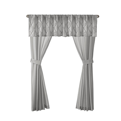 Madison Park Essentials Loretta, ensemble de 24 pièces pour chambre à coucher avec panneaux de fenêtre et ensemble de draps