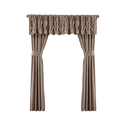 Madison Park Essentials Loretta, ensemble de 24 pièces pour chambre à coucher avec panneaux de fenêtre et ensemble de draps