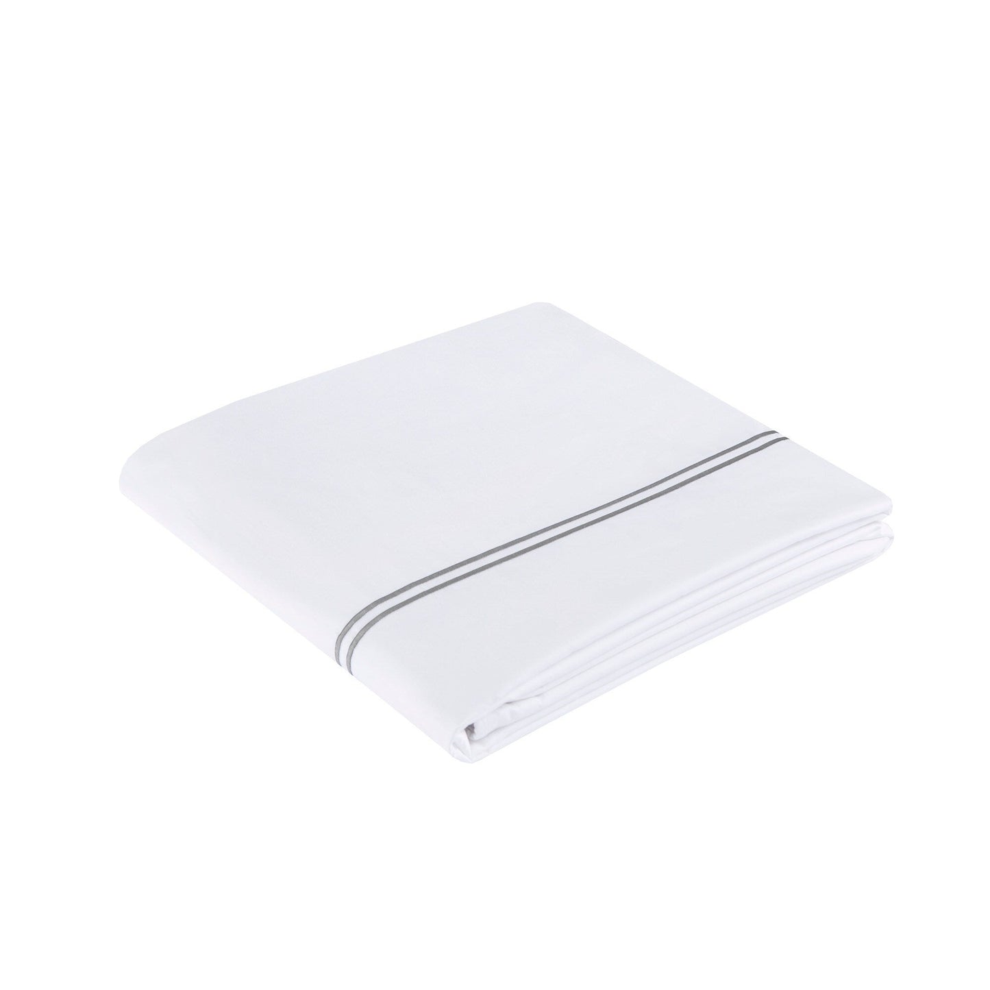 Ensemble de housse de couette brodée en satin de coton 100 % de la collection de luxe Madison Park Signature à 500 fils au pouce carré.