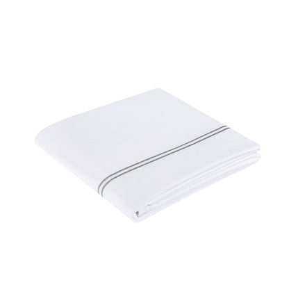 Ensemble de housse de couette brodée en satin de coton 100 % de la collection de luxe Madison Park Signature à 500 fils au pouce carré.