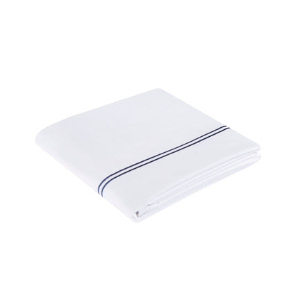 Ensemble de housse de couette brodée en satin de coton 100 % de la collection de luxe Madison Park Signature à 500 fils au pouce carré.