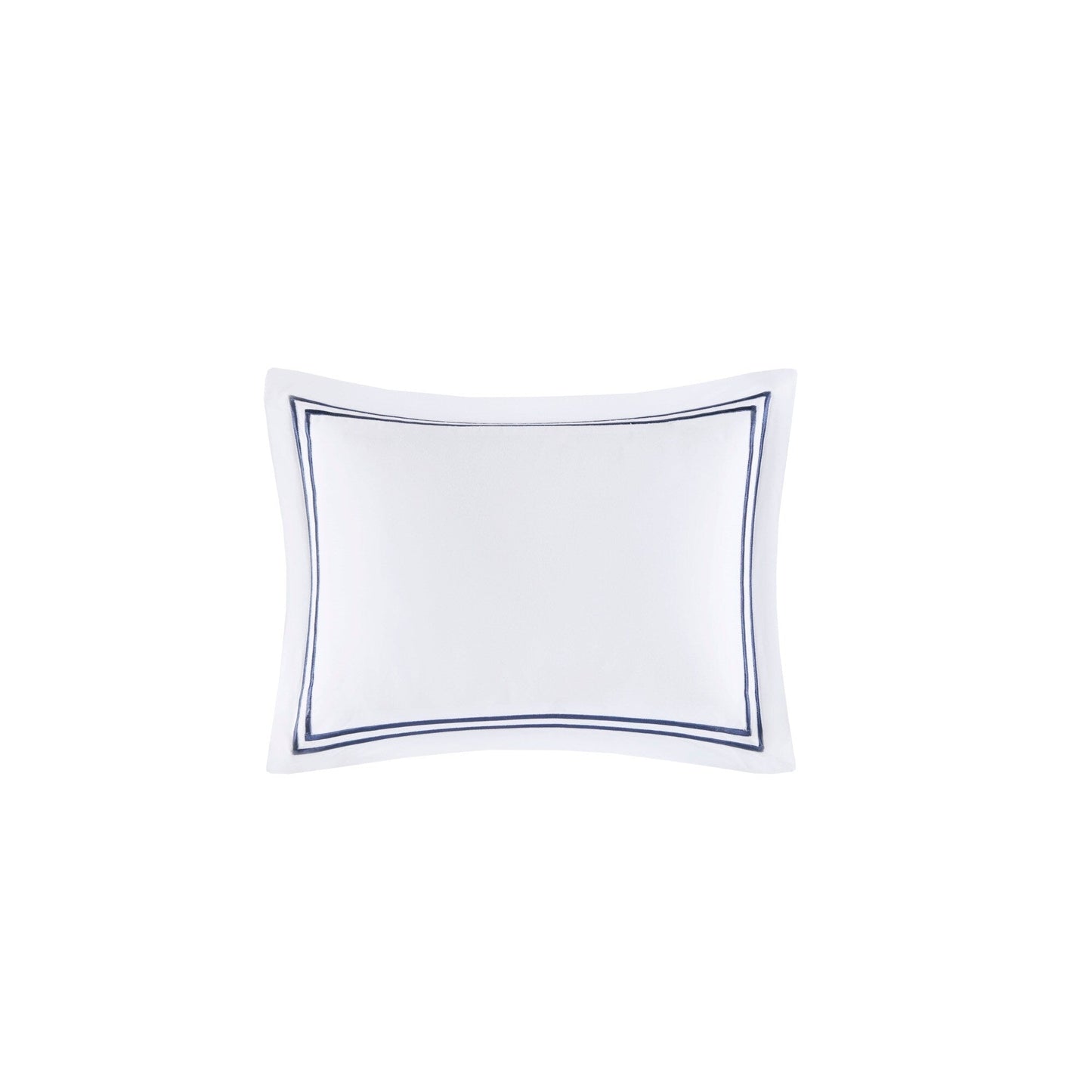 Ensemble de housse de couette brodée en satin de coton 100 % de la collection de luxe Madison Park Signature à 500 fils au pouce carré.