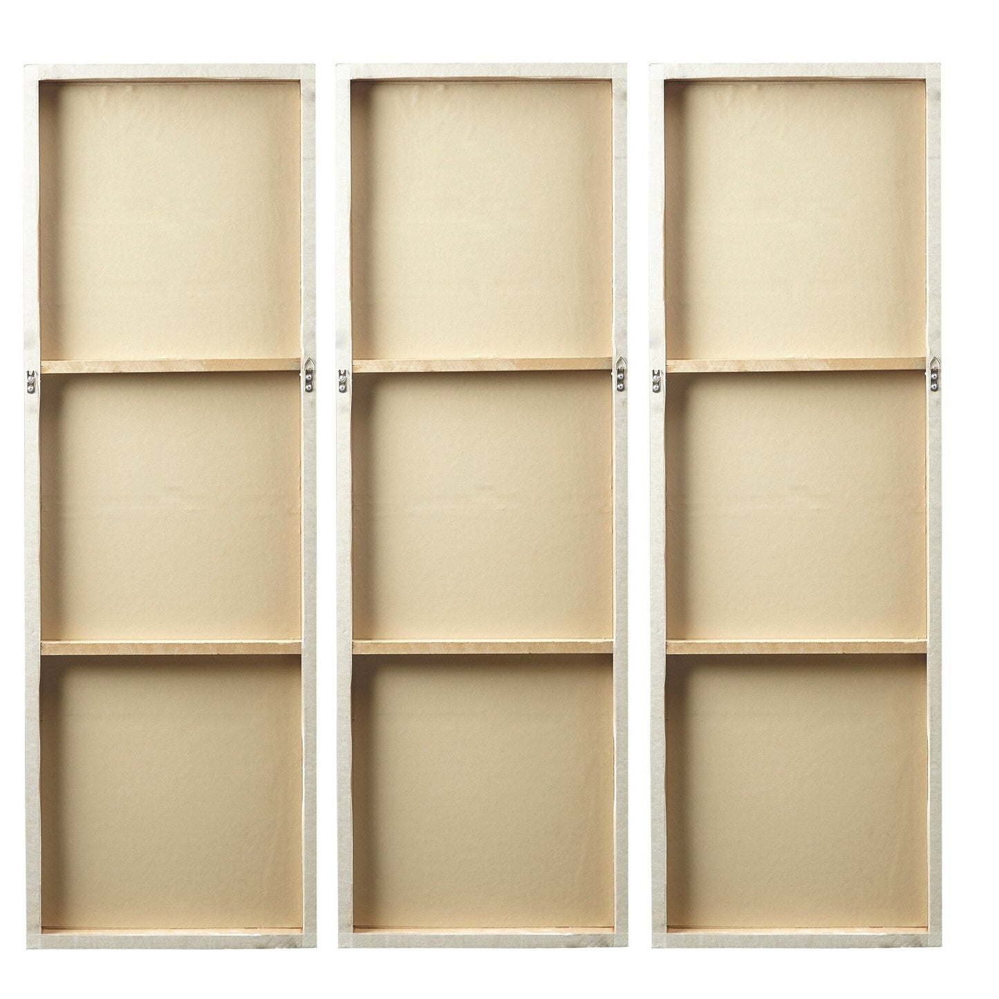 Ensemble de 3 tableaux muraux en résine multidimensionnelle, style triptyque, à motif de soleil rayonnant, peint à la main, de la marque Madison Park Signature.