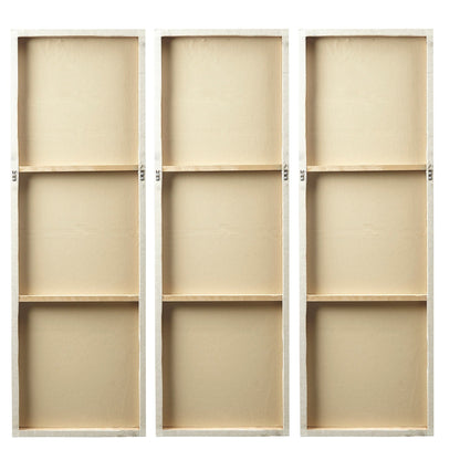 Ensemble de 3 tableaux muraux en résine multidimensionnelle, style triptyque, à motif de soleil rayonnant, peint à la main, de la marque Madison Park Signature.