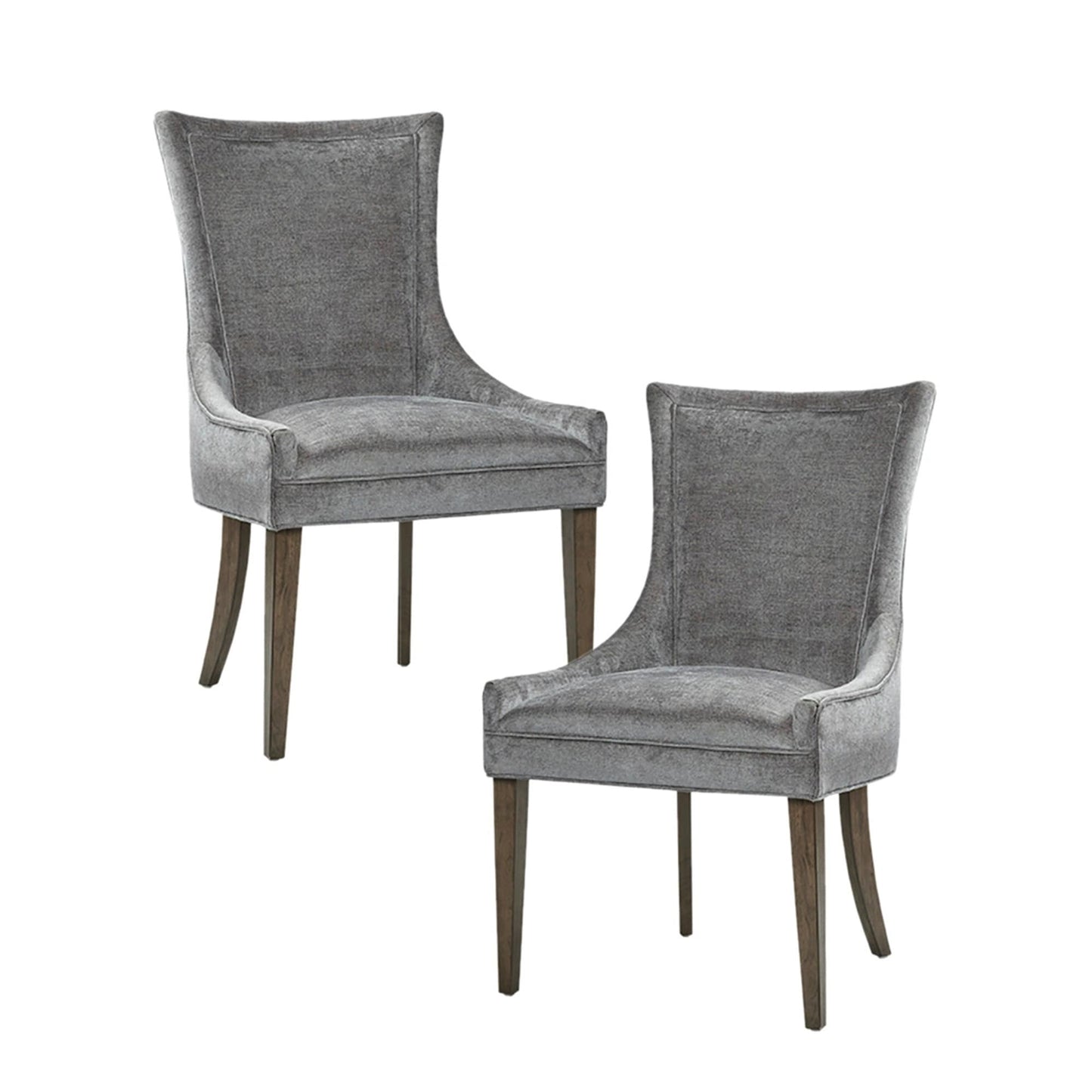 Madison Park Signature Ultra Fauteuils de salle à manger capitonnés avec pieds en bois (lot de 2) - N/A