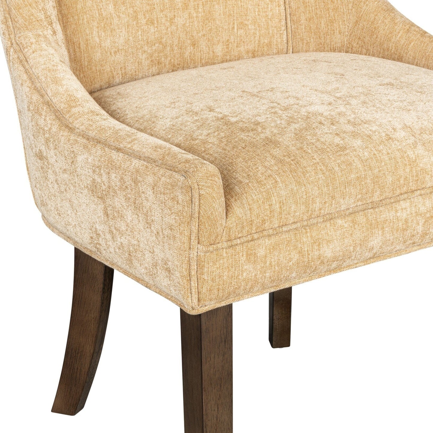 Madison Park Signature Ultra Fauteuils de salle à manger capitonnés avec pieds en bois (lot de 2) - N/A