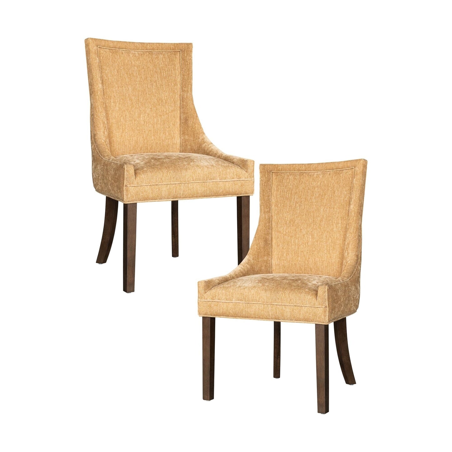Madison Park Signature Ultra Fauteuils de salle à manger capitonnés avec pieds en bois (lot de 2) - N/A