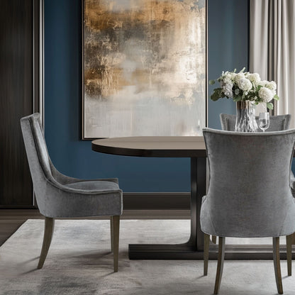 Madison Park Signature Ultra Fauteuils de salle à manger capitonnés avec pieds en bois (lot de 2) - N/A