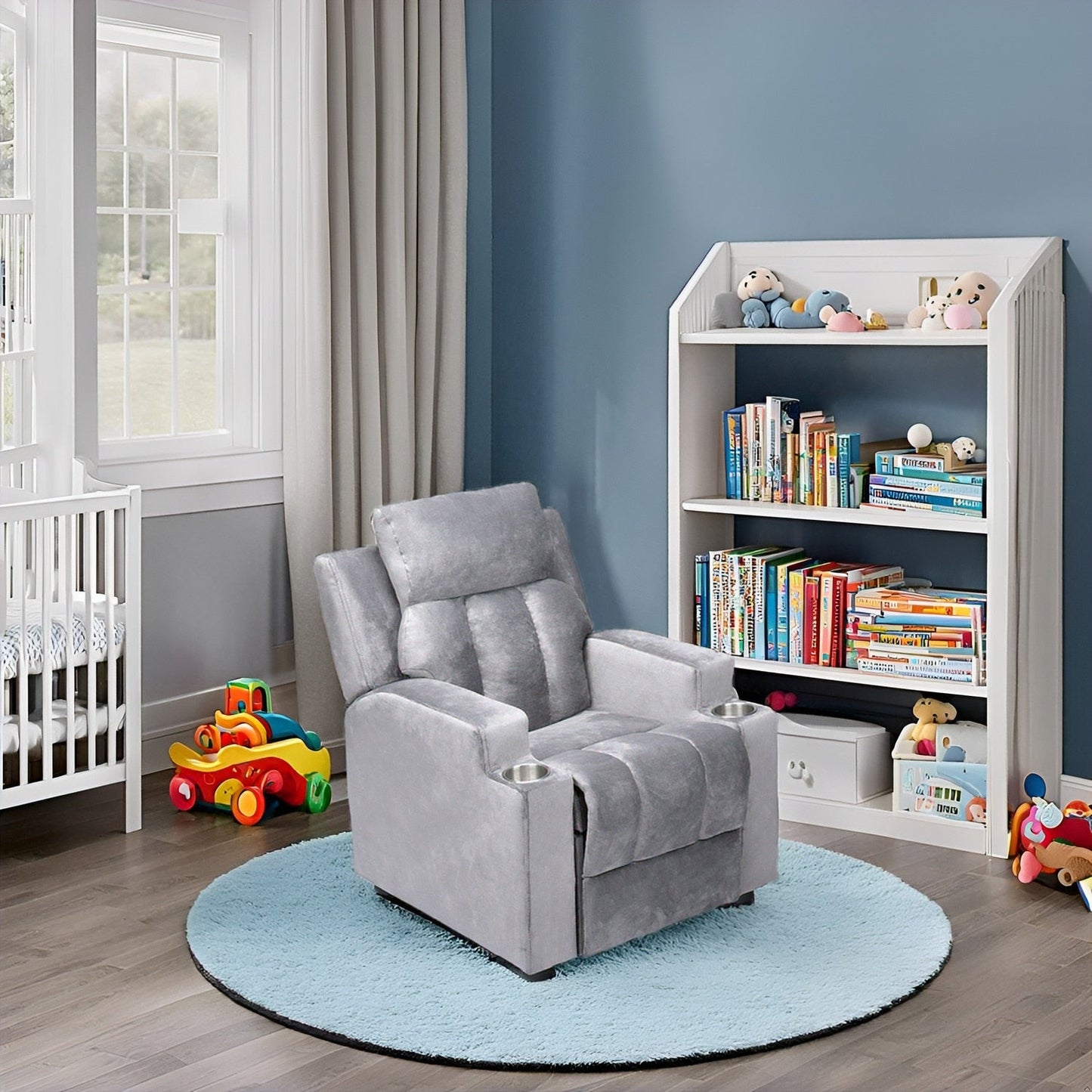 Magic Seats pour Super-héros et Princesses, Fauteuil Reclinable Super Deluxe pour Enfants avec Repose-Pieds, Repose-Tête et 2 Porte-Gobelets