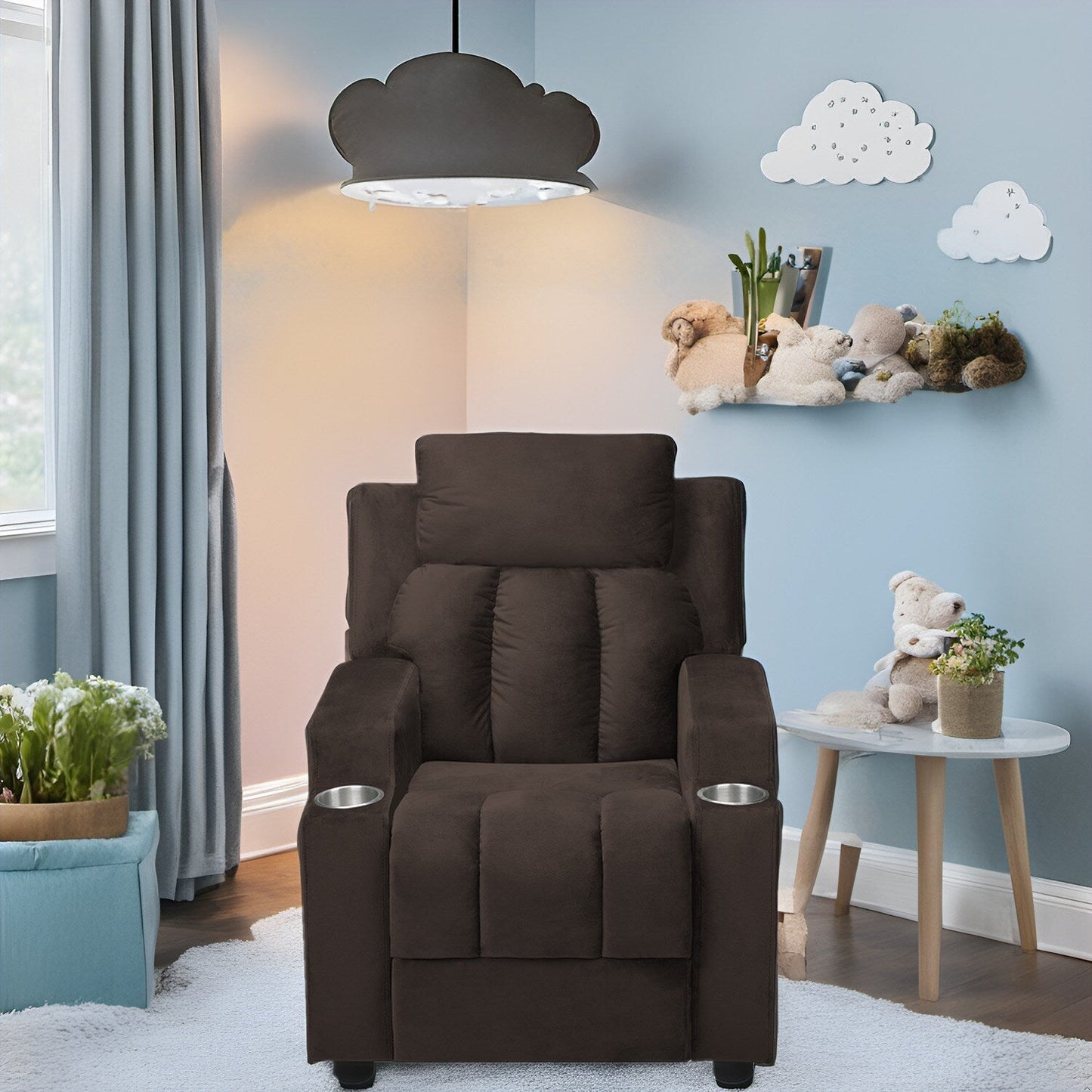 Magic Seats pour Super-héros et Princesses, Fauteuil Reclinable Super Deluxe pour Enfants avec Repose-Pieds, Repose-Tête et 2 Porte-Gobelets