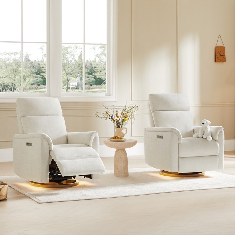 Fauteuil inclinable pivotant pour chambre d'enfant Maire Power avec veilleuse