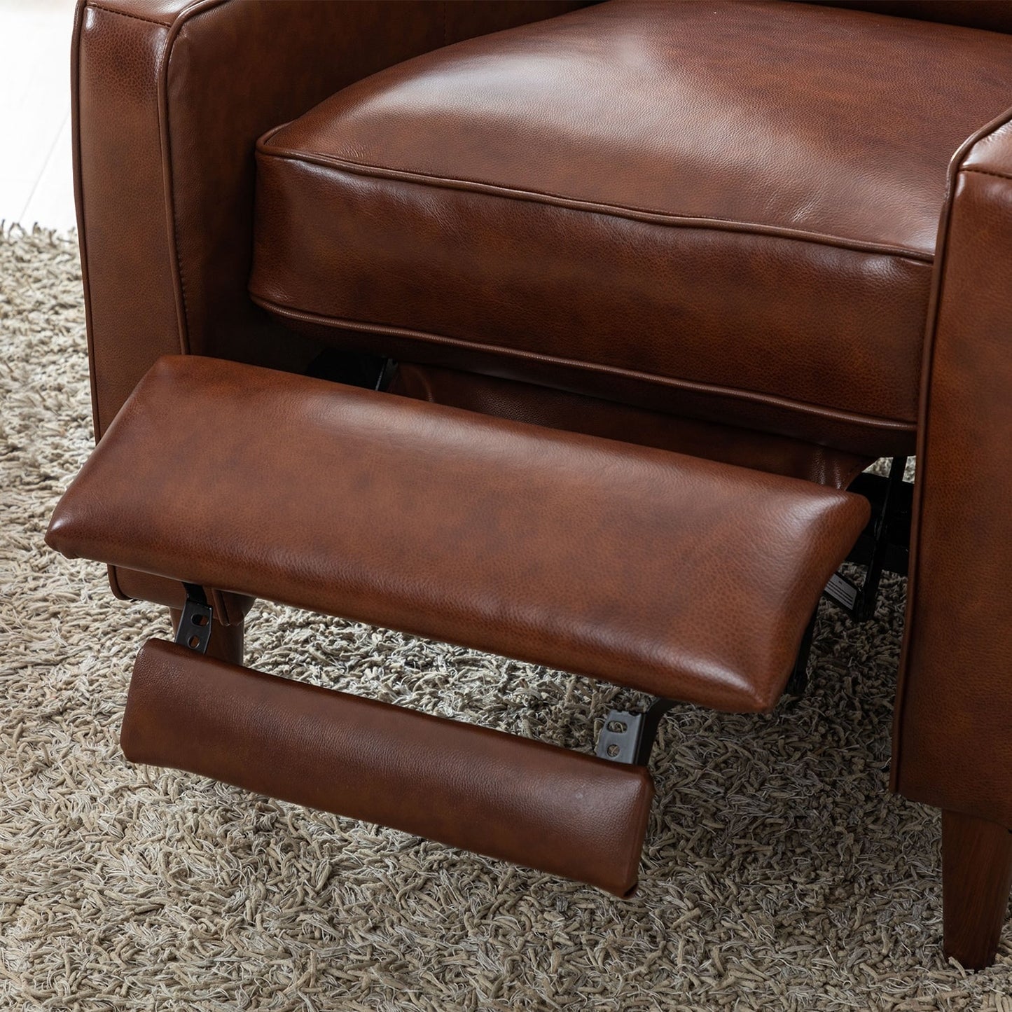 Fauteuil inclinable à bascule, fauteuil en tissu à bascule avec décoration à rivets, fauteuil d'appoint pour salon.