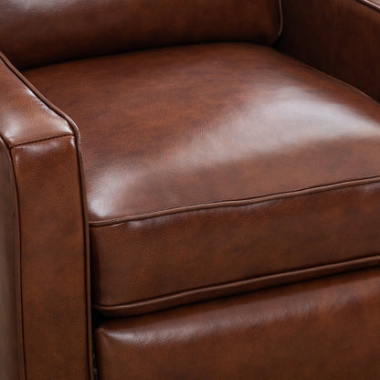 Fauteuil inclinable à bascule, fauteuil en tissu à bascule avec décoration à rivets, fauteuil d'appoint pour salon.