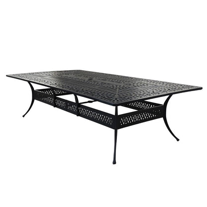 Ensemble de salle à manger Manasquan en aluminium gris anthracite, 13 pièces, de Havenside Home