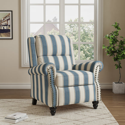 Fauteuils inclinables à commande manuelle avec garniture à clous décoratifs