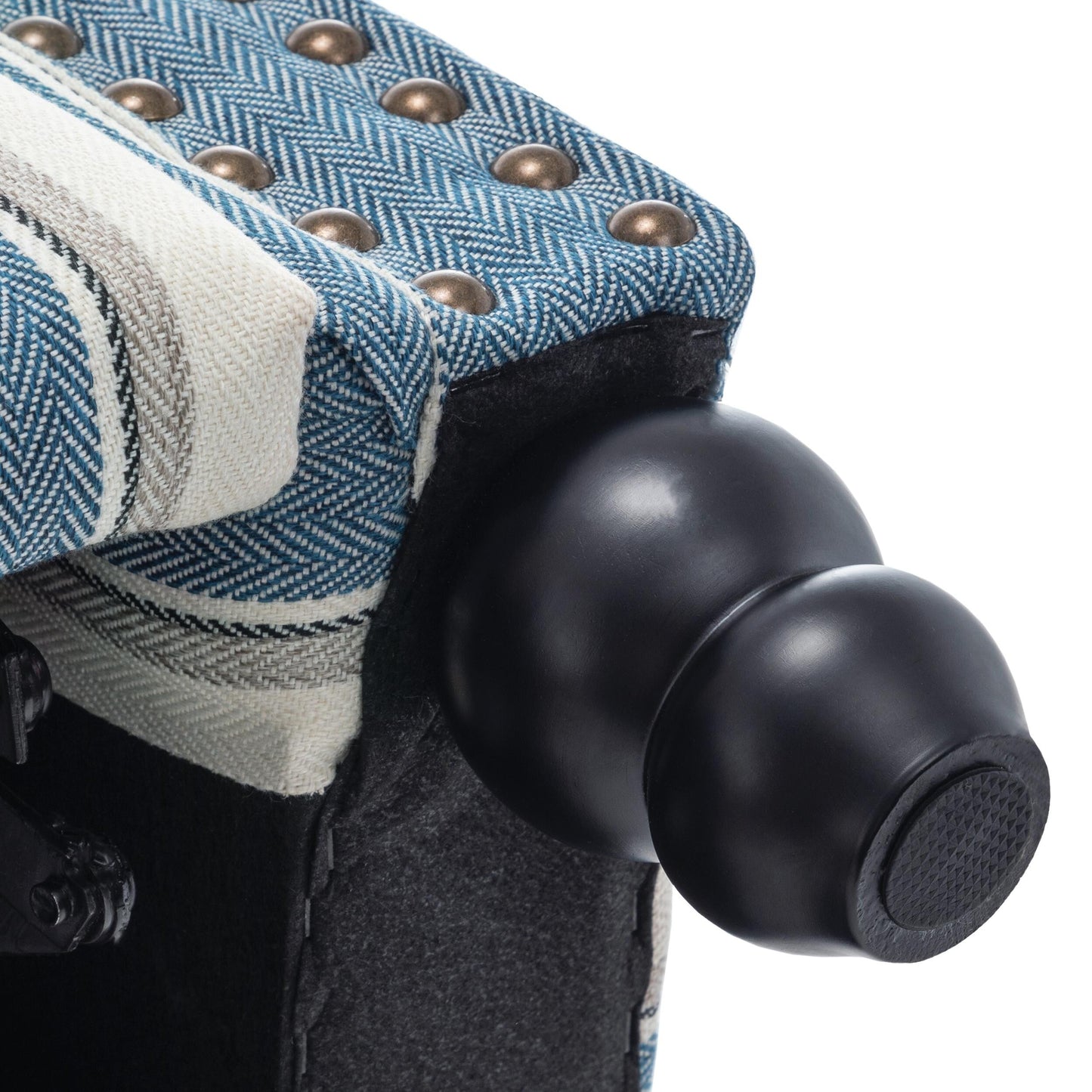 Fauteuils inclinables à commande manuelle avec garniture à clous décoratifs