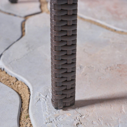 Ensemble de salle à manger Mason pour extérieur, 7 pièces, en bois d'acacia et rotin, par Christopher Knight Home