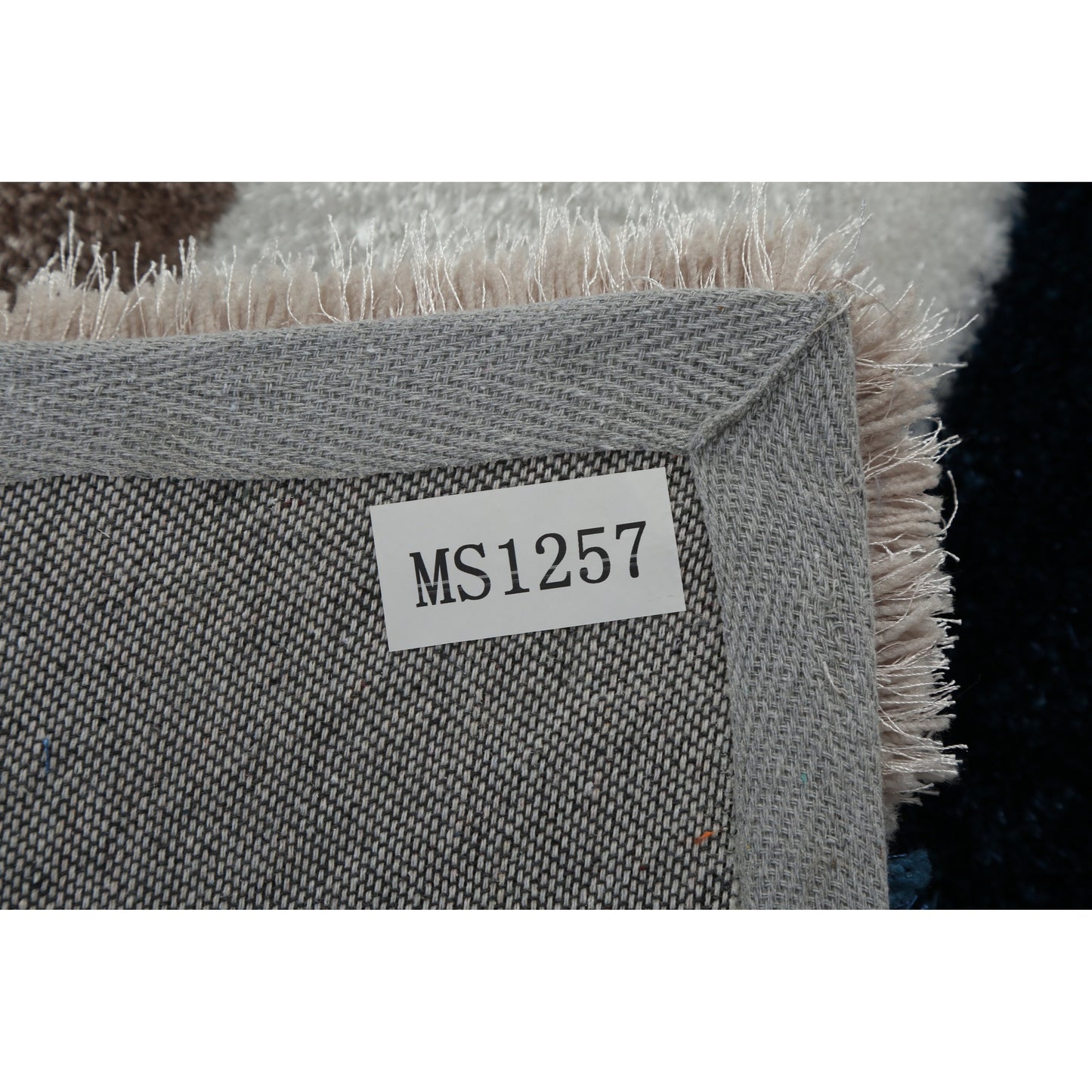 Tapis de sol abstrait à poils longs Mateos