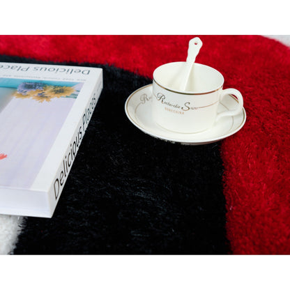 Tapis de sol abstrait à poils longs Mateos