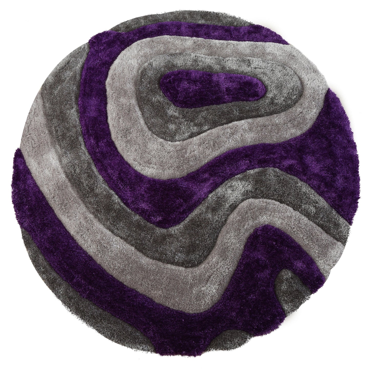 Tapis de sol abstrait à poils longs Mateos