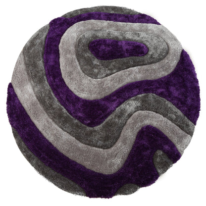 Tapis de sol abstrait à poils longs Mateos