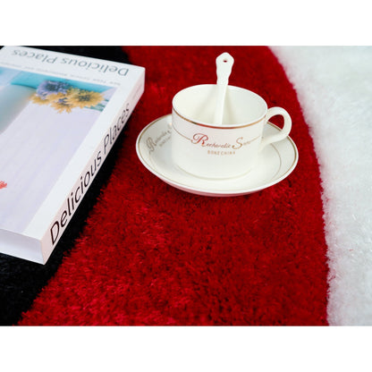 Tapis de sol abstrait à poils longs Mateos