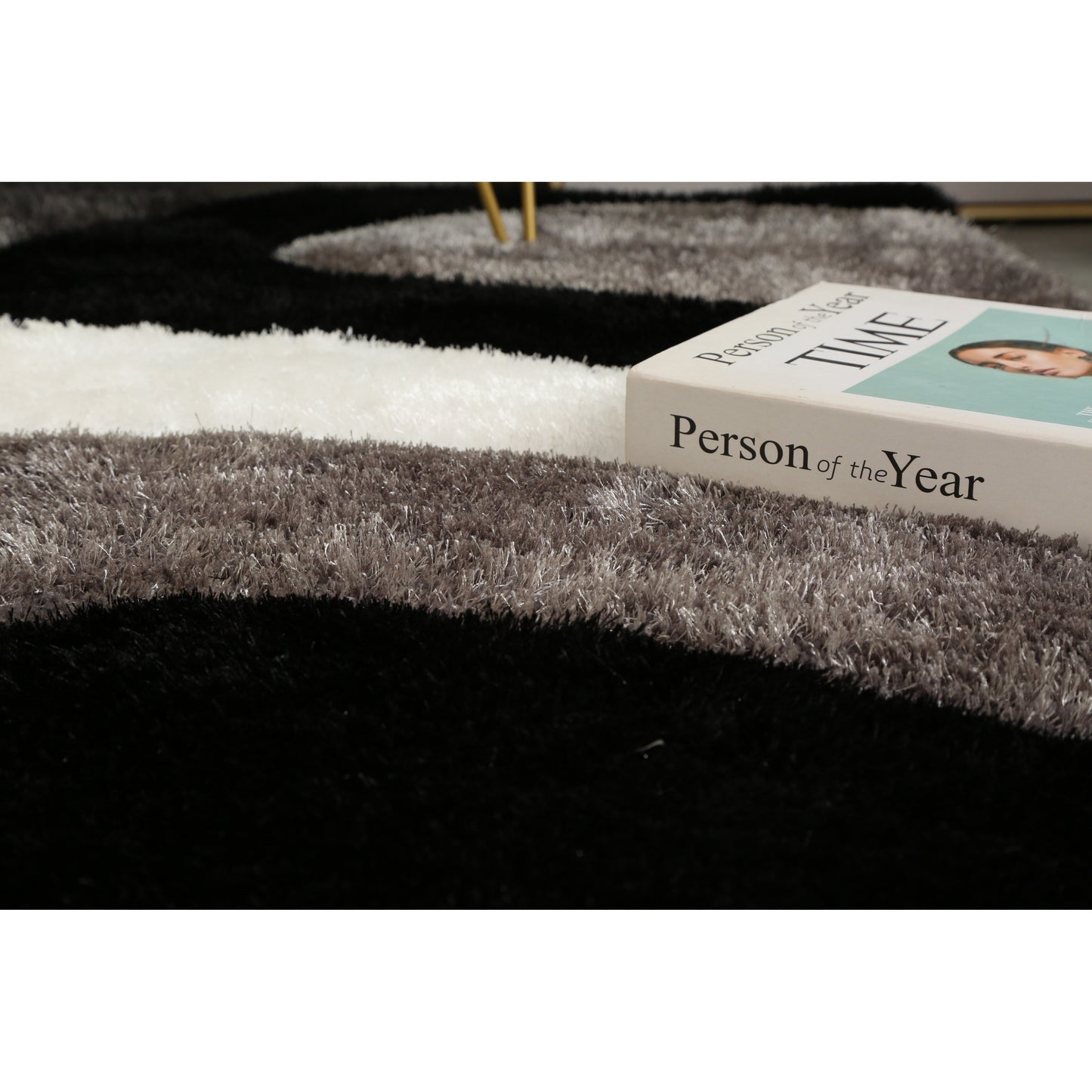 Tapis de sol abstrait à poils longs Mateos