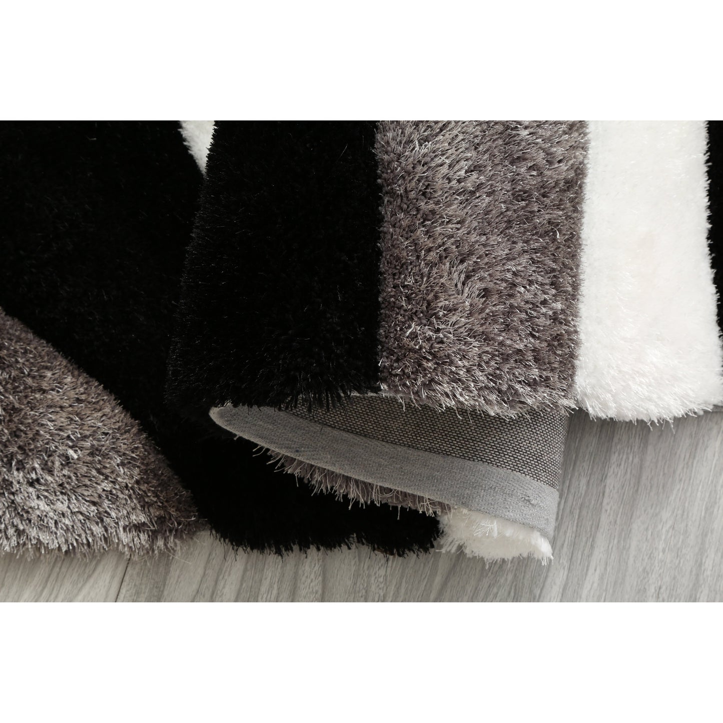 Tapis de sol abstrait à poils longs Mateos