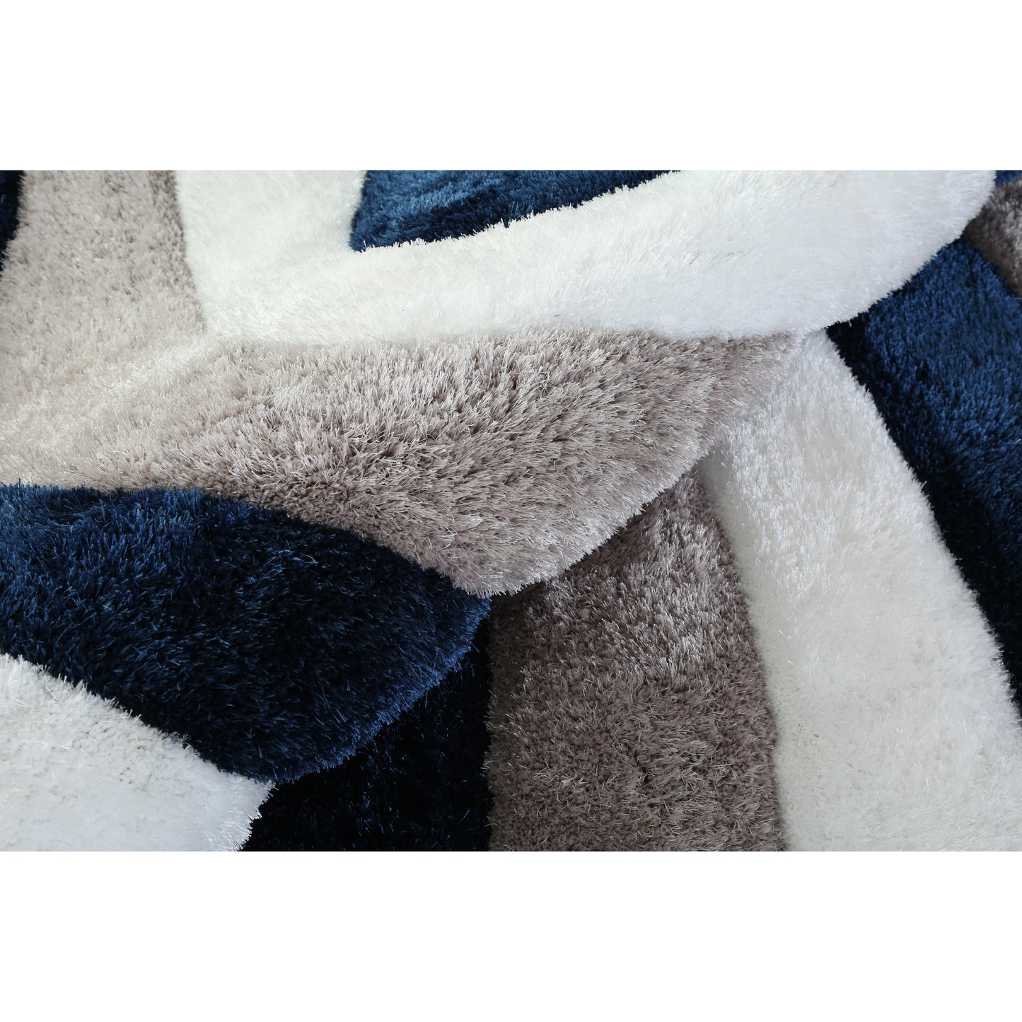 Tapis de sol abstrait à poils longs Mateos