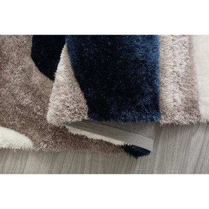 Tapis de sol abstrait à poils longs Mateos