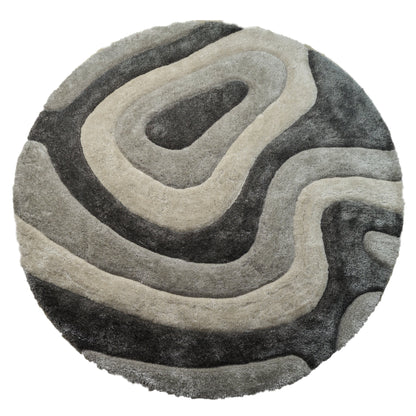 Tapis de sol abstrait à poils longs Mateos