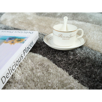 Tapis de sol abstrait à poils longs Mateos