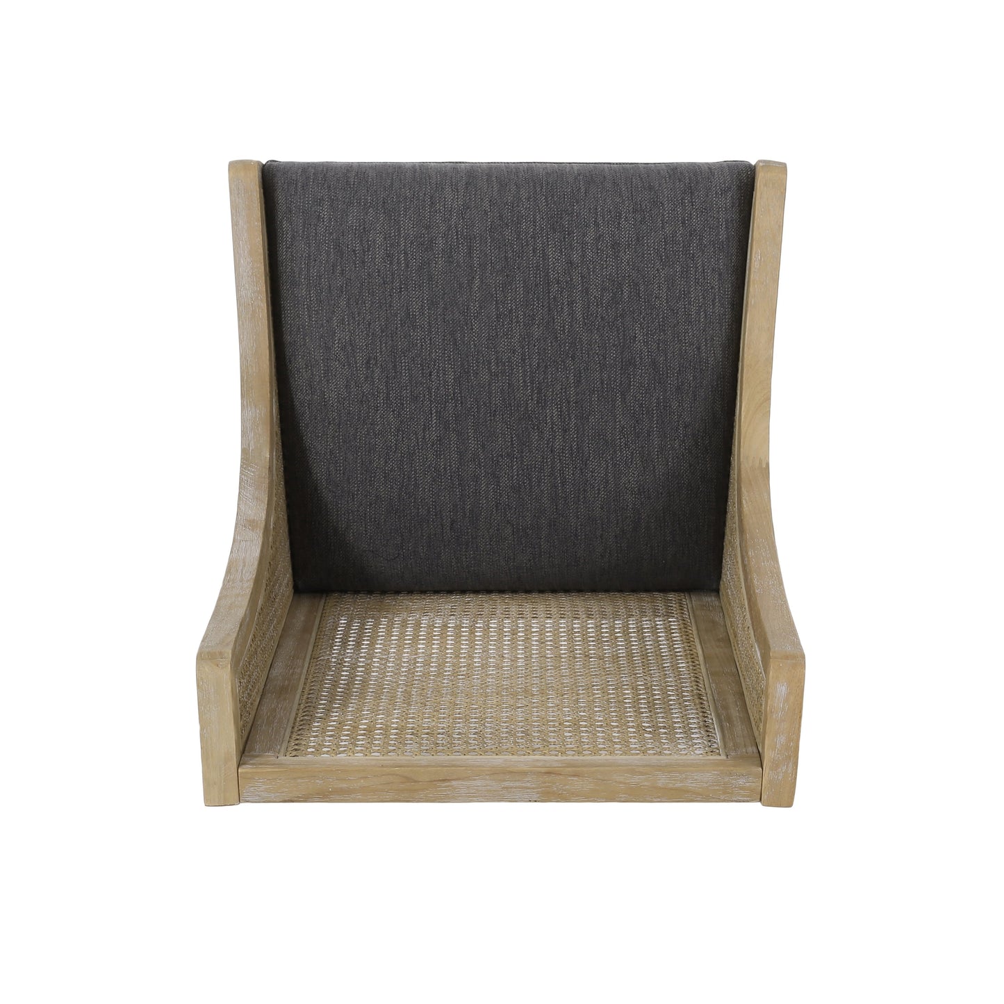 Chaises de salle à manger rembourrées en osier et bois Maurers (lot de 2) par Christopher Knight Home