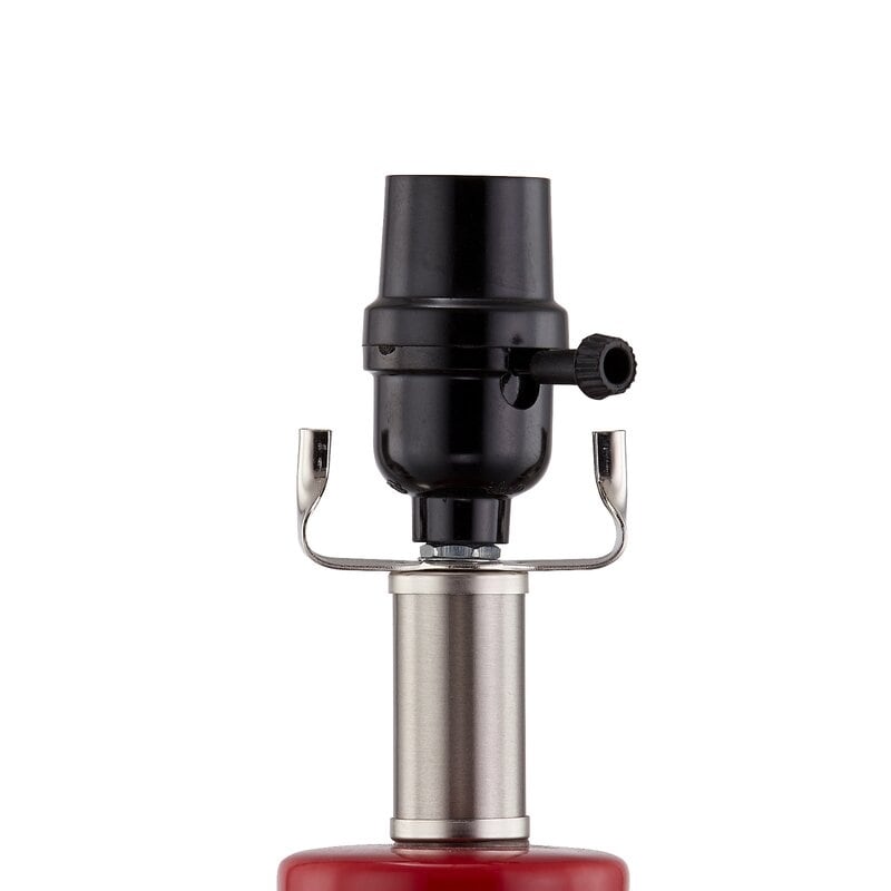 Ensemble de 2 lampes de table en céramique de 28,5 cm avec USB