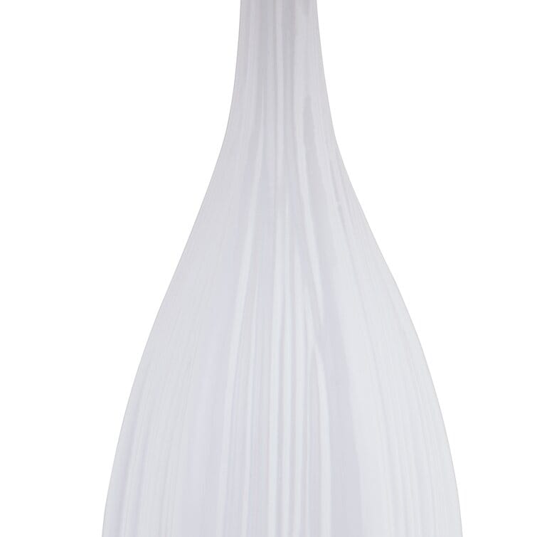 Ensemble de 2 lampes de table en porcelaine blanche standard (lot de 2)