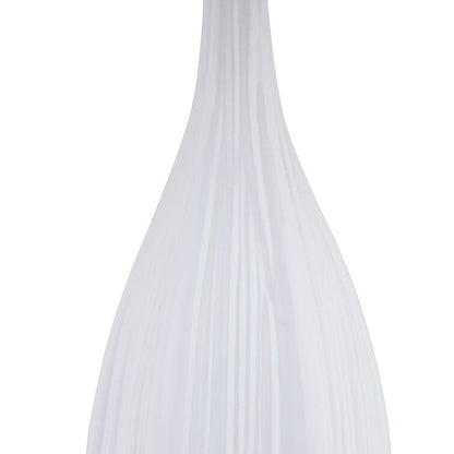 Ensemble de 2 lampes de table en porcelaine blanche standard (lot de 2)