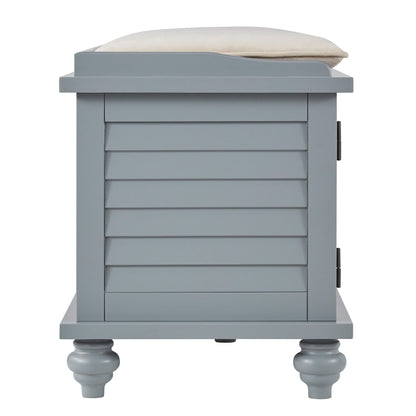Banc de rangement à porte à volet avec coussin en velours Maybelle par iNSPIRE Q Classic