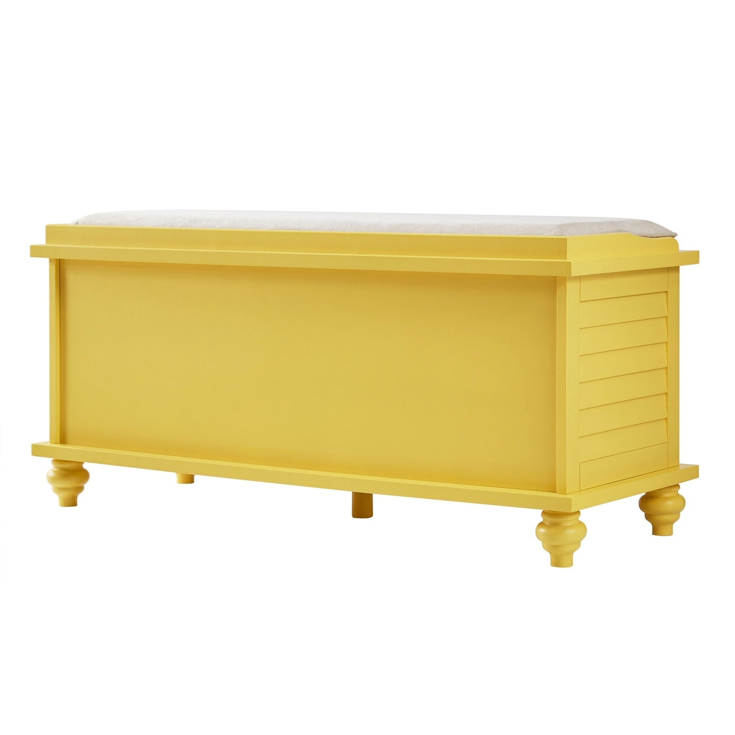 Banc de rangement à porte à volet avec coussin en velours Maybelle par iNSPIRE Q Classic